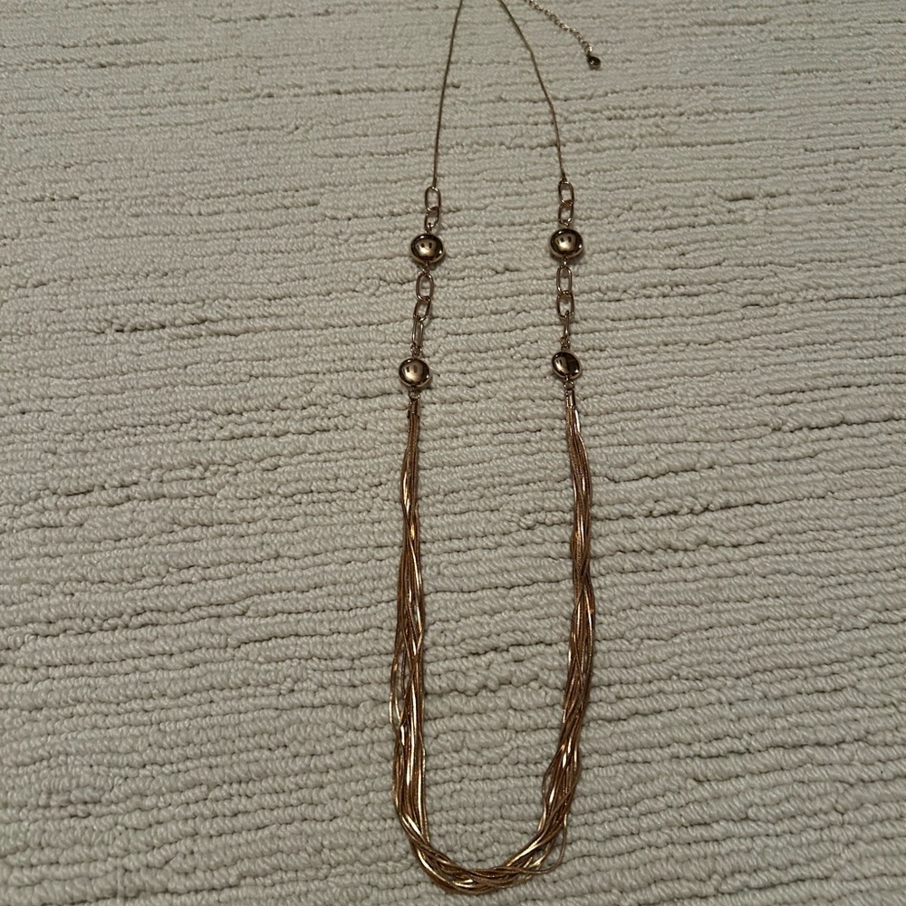 Elegant 38” Gold Necklace